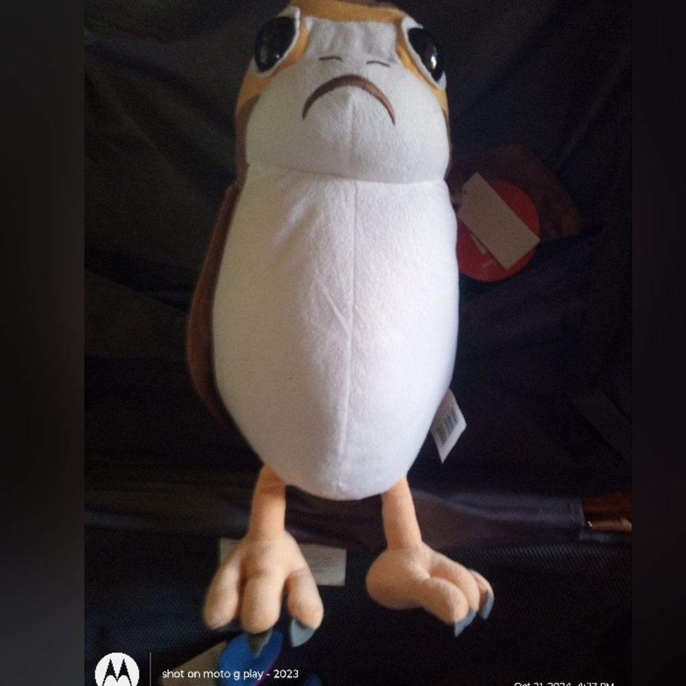 Star Wars  stuffed animal. new with tags it'sabout a foot tall.